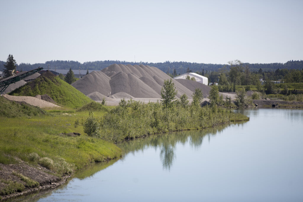 Sundre Contracting Gravel Quarry near Sundre Alberta